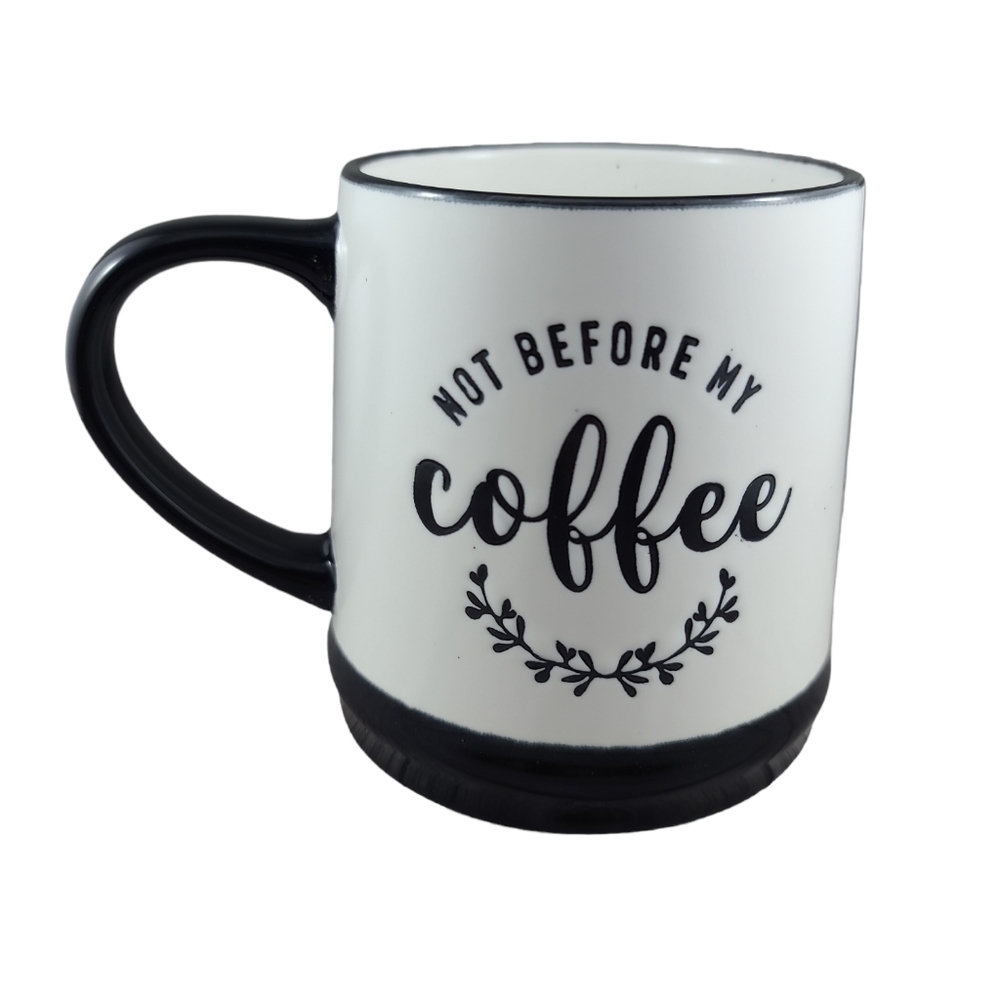 Large Not Before My Coffee Mug Cup Stoneware